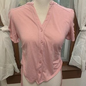 Ruffled sleeve blouse